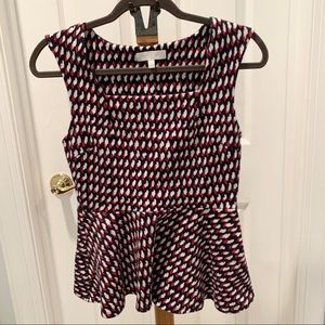 Patterned Sleeveless Blouse